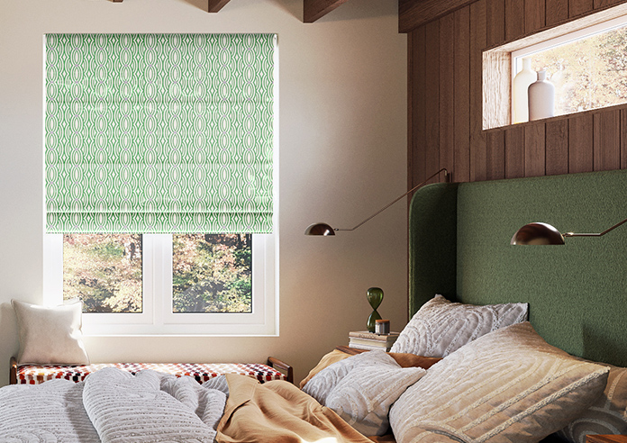 Opulent Scallop, Spearmint - Twist&Fit Roman Blind - Image 3